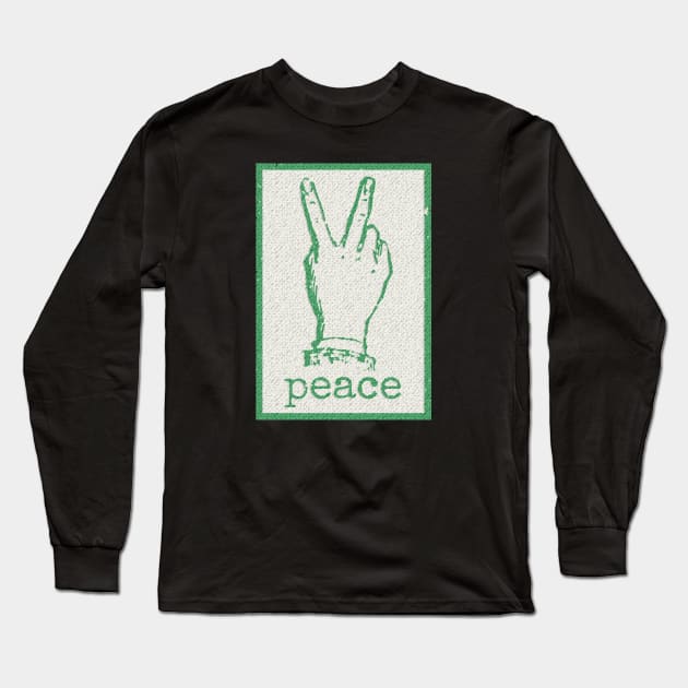 Peace Sign Long Sleeve T-Shirt by GBDesigner